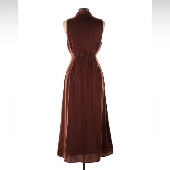 Dissh satin effect tie front cut out dress - Picture 2 of 2